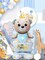 Bear with a Crown Boy. Standing Foil Balloon Decoration F07M1-2